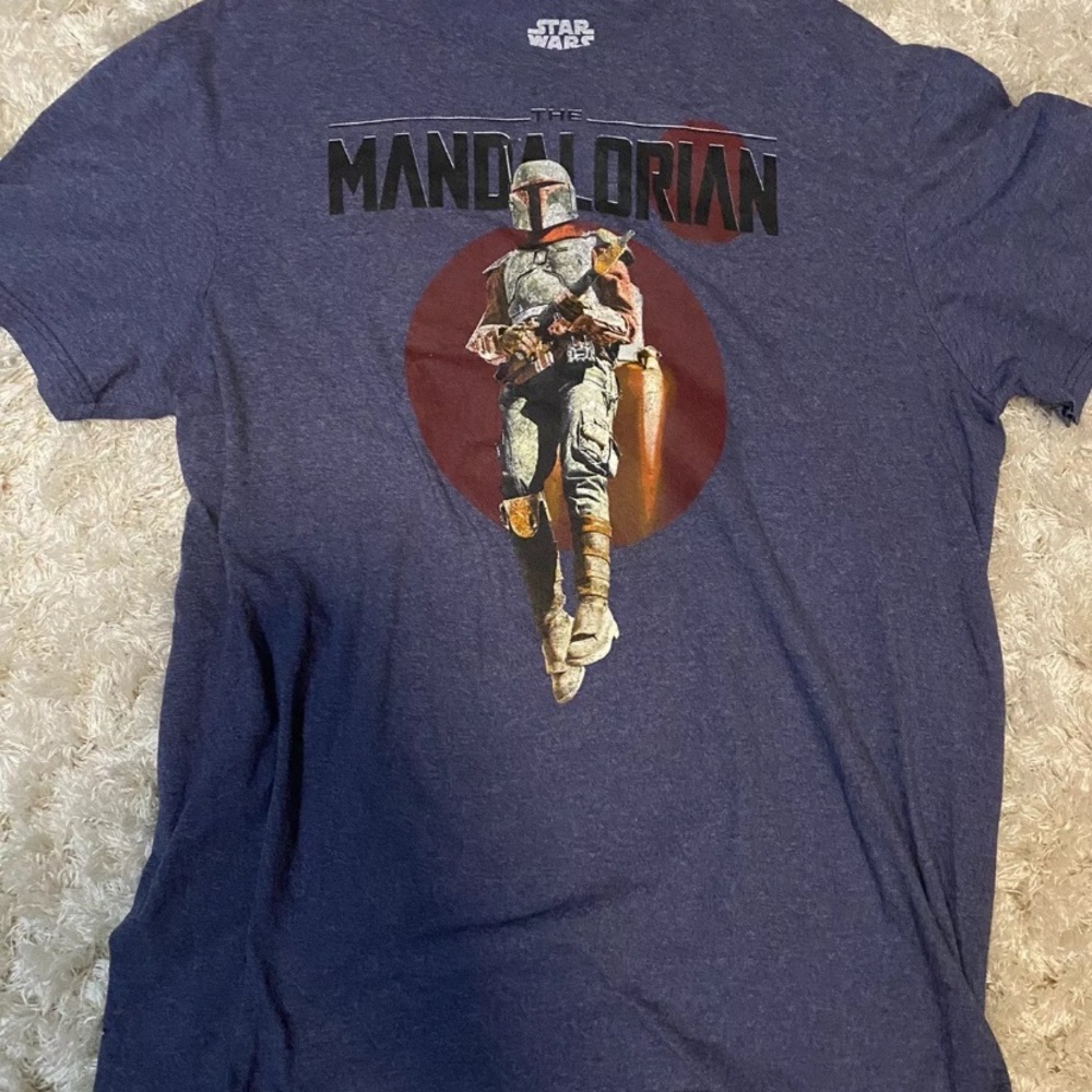 Star Wars Mandalorian Blue T-Shirt